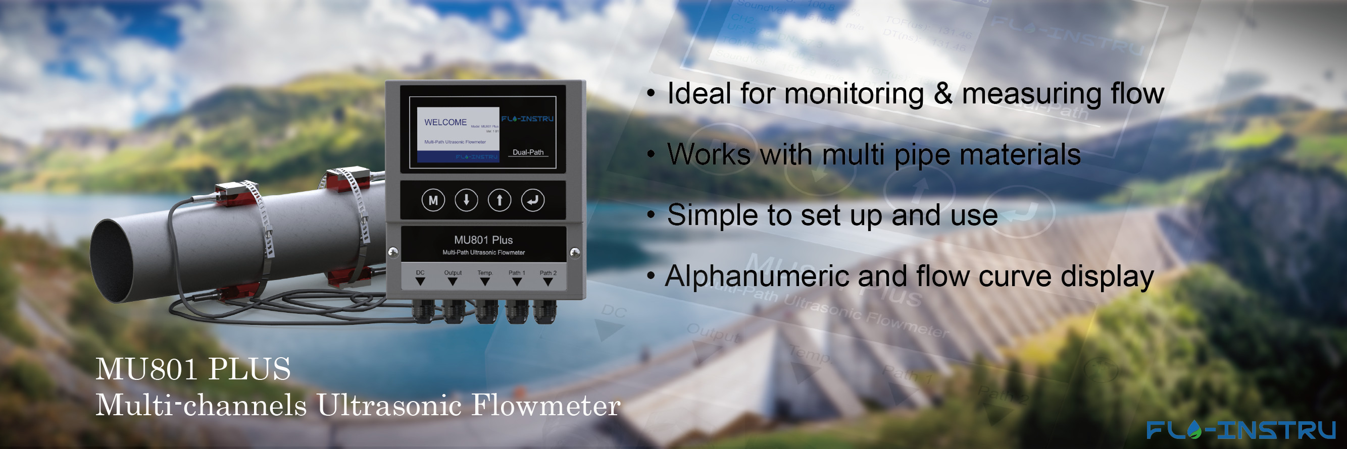 Qualité Bride-sur le débitmètre ultrasonique Usine