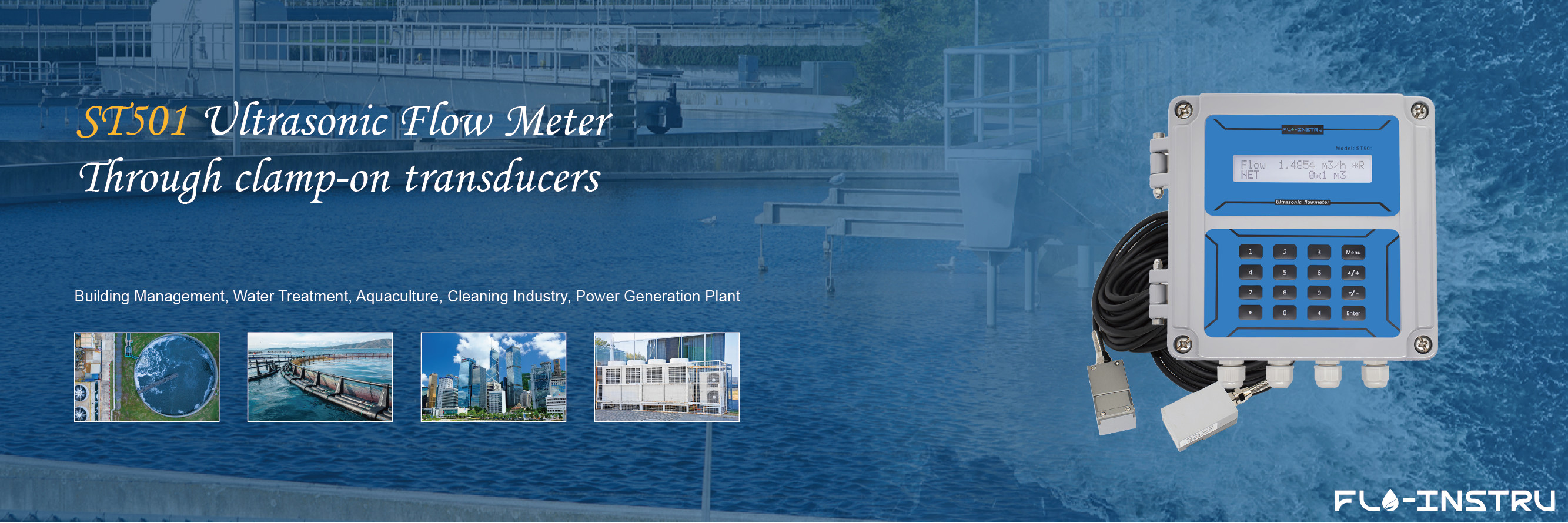 Qualité Bride-sur le débitmètre ultrasonique Usine