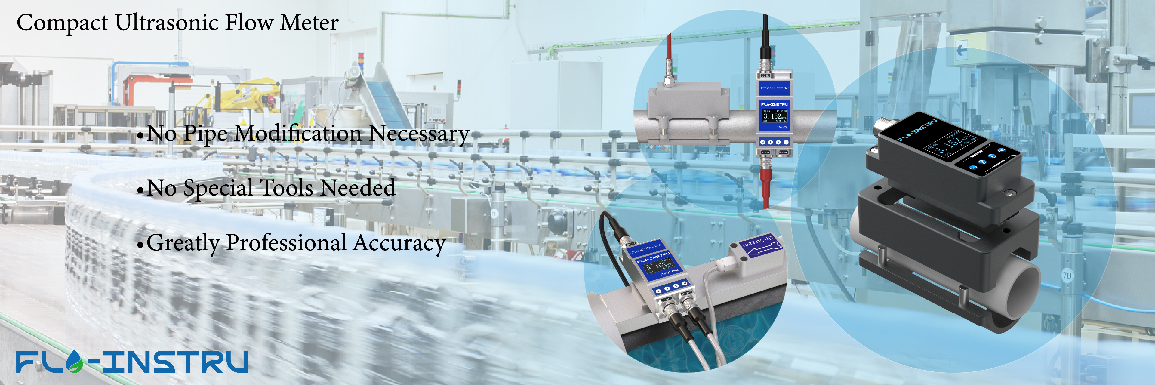 Qualité Bride-sur le débitmètre ultrasonique Usine